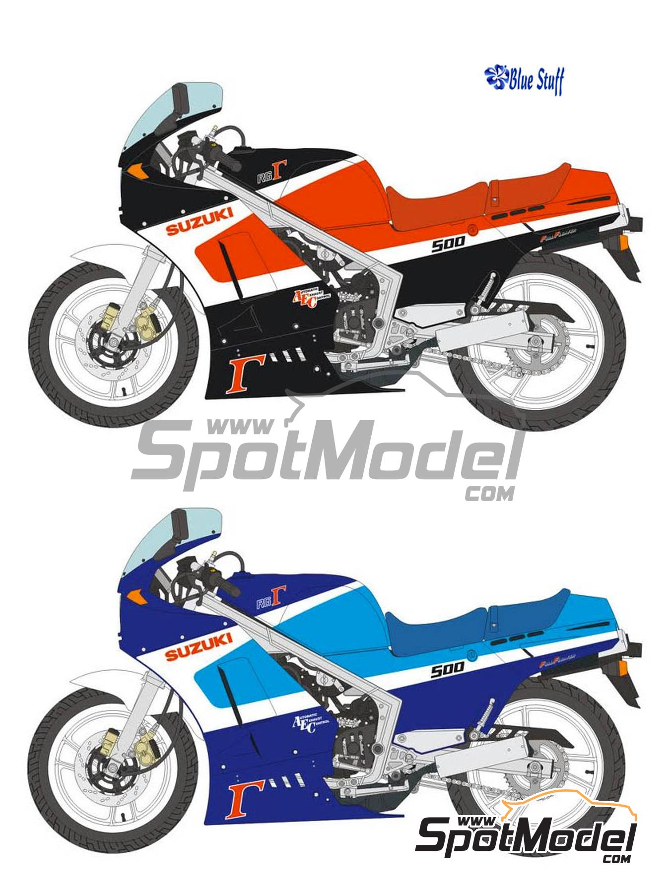 Blue Stuff 12-028: Marking / livery 1/12 scale - Suzuki RG500 1989